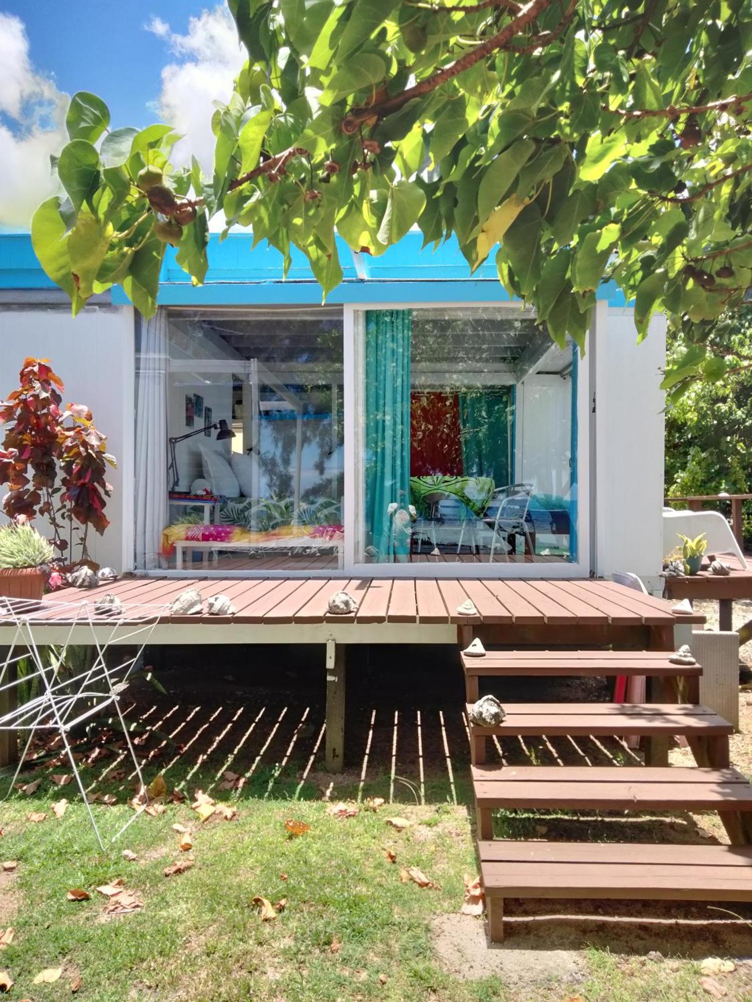 Bungalow Vue Lagon 180 Degre, La Maison Bleue Муреа Екстериор снимка
