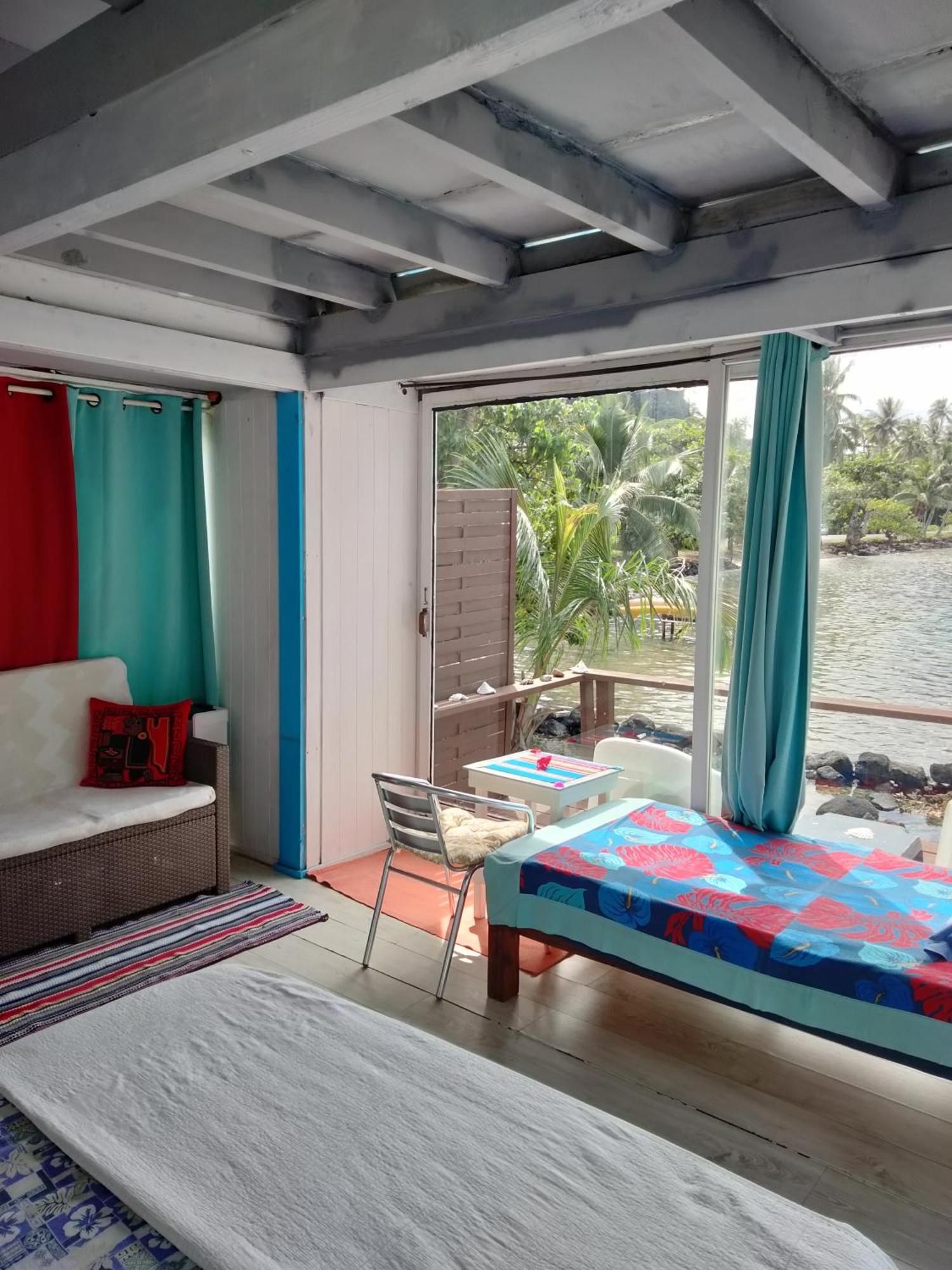 Bungalow Vue Lagon 180 Degre, La Maison Bleue Муреа Екстериор снимка